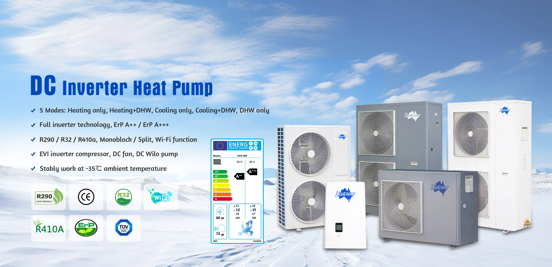 Verwarming Koeling Warmtepompfabriek